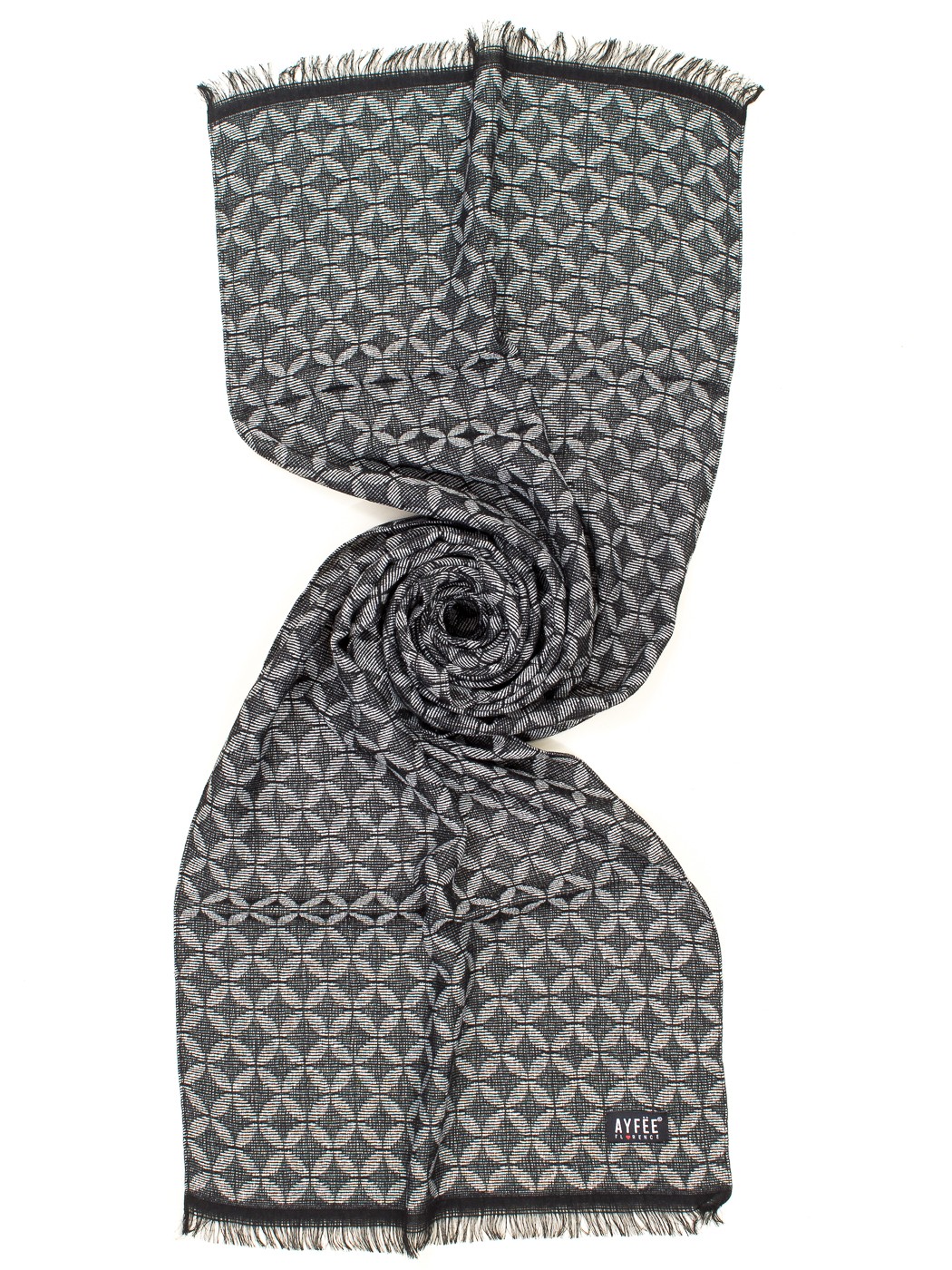 STOLA UOMO JACQUARD CIRCLE , 45X180